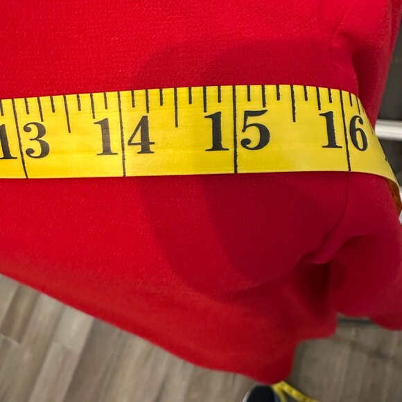 Aakaa Red V-neck Dress NWT - Picture 10 of 13